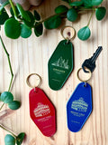 Chicago Keychain- Vintage Hotel- BLUE