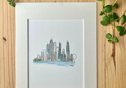 Chicago Skyline - Watercolor DIY Kit