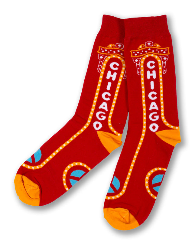 Chicago Theater Dress Socks