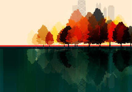 Chicago - Autumn City Print