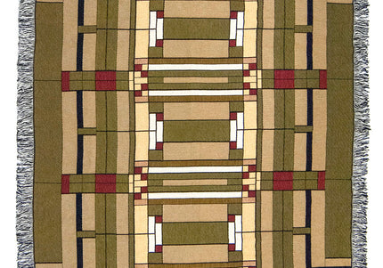 FLW Oak Park Skylight Throw Blanket