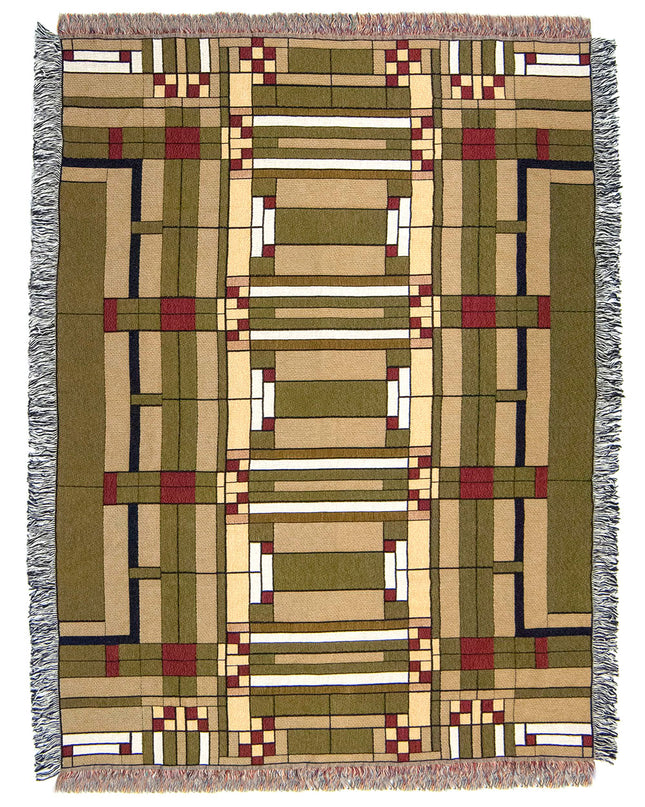 FLW Oak Park Skylight Throw Blanket