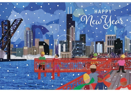 Chicago Riverfront Park Holiday Cards - Set of 8