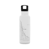 Chicago Map Insulated Water Bottle