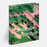 A book cover featuring an aerial photo of waves of green, trees, and sand landscaping.