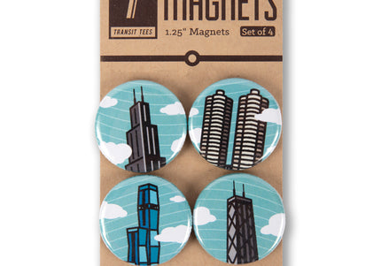 Chicago Skyline Magnet Pack
