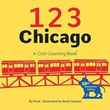 A yellow children's counting book titled 123 Chicago.