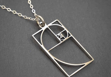Fibonacci Necklace Silver