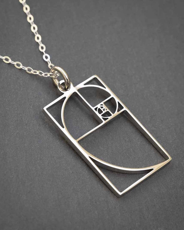 Fibonacci Necklace Silver