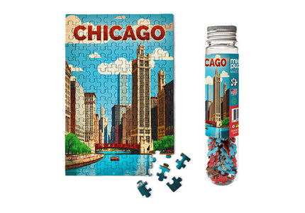 Chicago Travel Poster Micro Puzzle