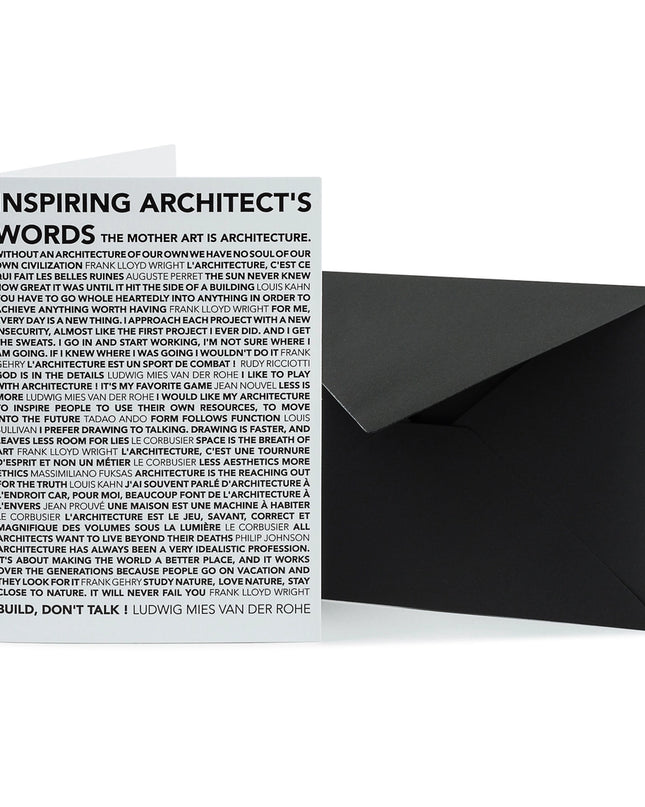 Inspiring Architects Words Greeting Card