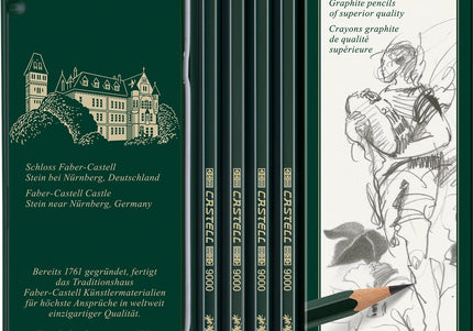 Castell 9000 Graphite Pencils for Drawing