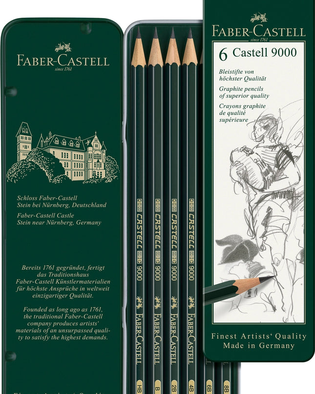 Castell 9000 Graphite Pencils for Drawing