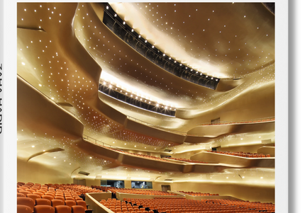 Cover of the book 'Zaha Hadid Taschen Basic Art' featuring a photograph of an interior architectural space with intricate ceiling details and lighting.