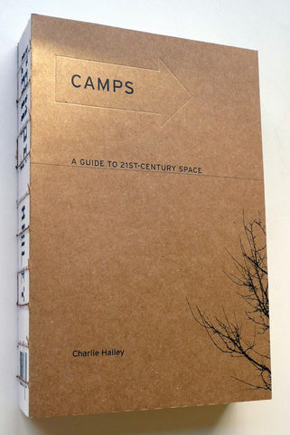 Brown paper cover book with small black text and title Camps.