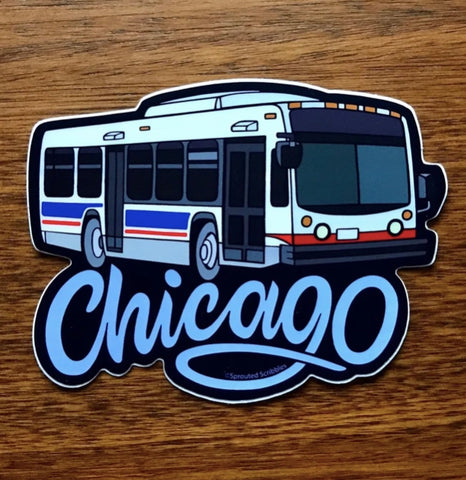 Chicago Bus Transit Sticker