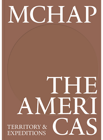 Book cover with 'MCHAP' and 'The Americas Territory & Expeditions' text on a brown background