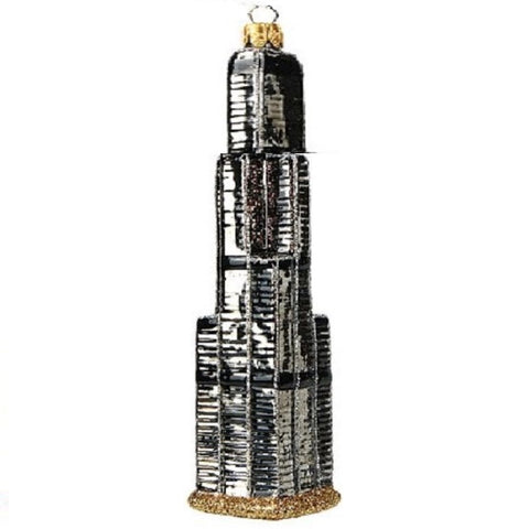 Willis Tower Glass Ornament