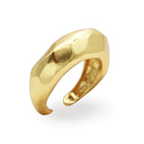 Bubble Textured Metal Ring Gold