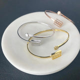 Chicago Flag Wrap Bracelet Gold