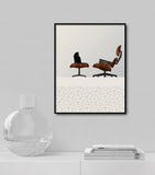 Architecture Cat Eames Chair- 11X14 Print