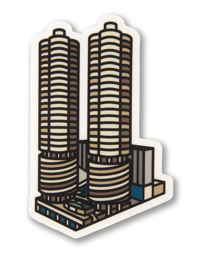 Corncob Towers Sticker
