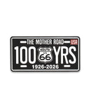 100 Years Route 66 Magnet- BLACK