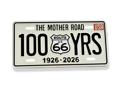 100 Year Route 66 Magnet- WHITE