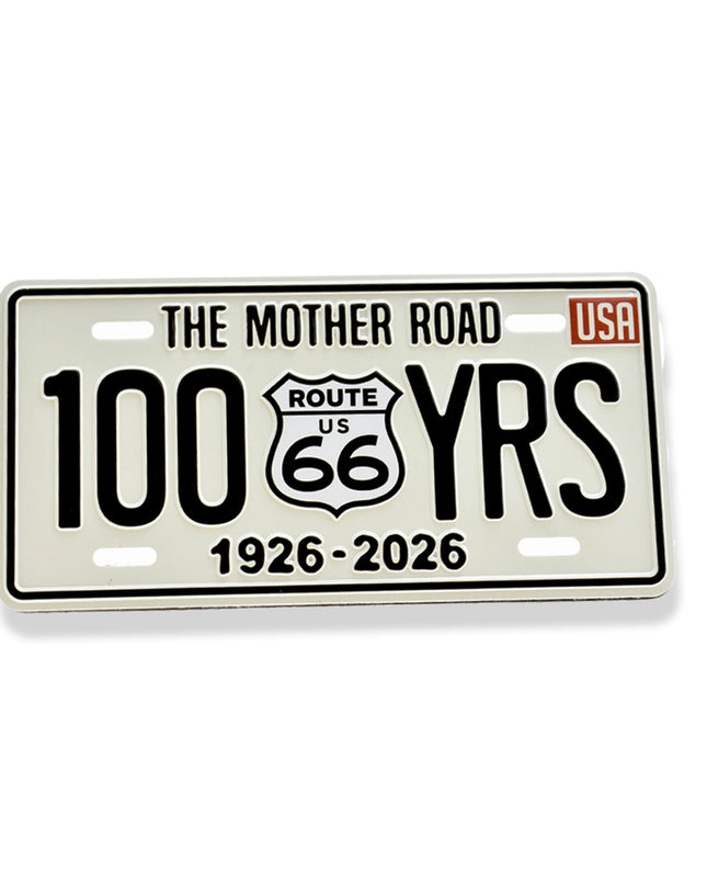 100 Year Route 66 Magnet- WHITE