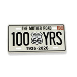 100 Year Route 66 Magnet- WHITE