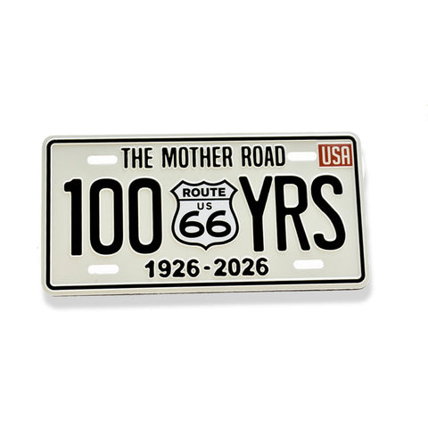 100 Year Route 66 Magnet- WHITE