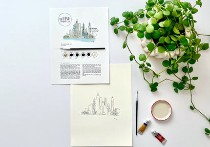 Chicago Skyline - Watercolor DIY Kit