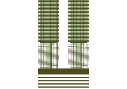 Minimal Marina Towers 11x14 Print