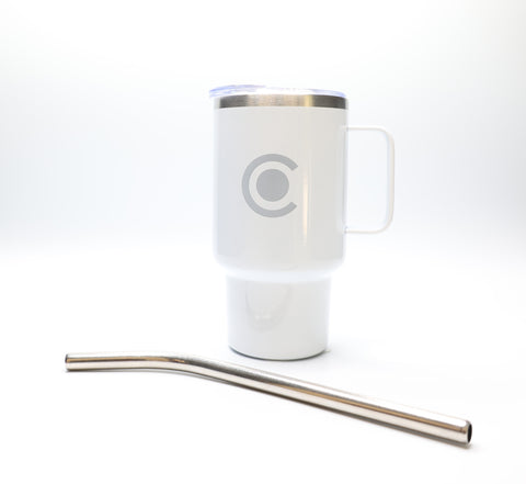 CAC Mini Steel Tumbler Shot White