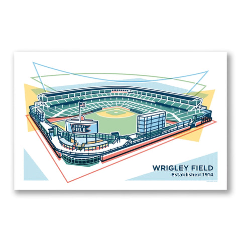 Wrigley Field Print 11" X 17"