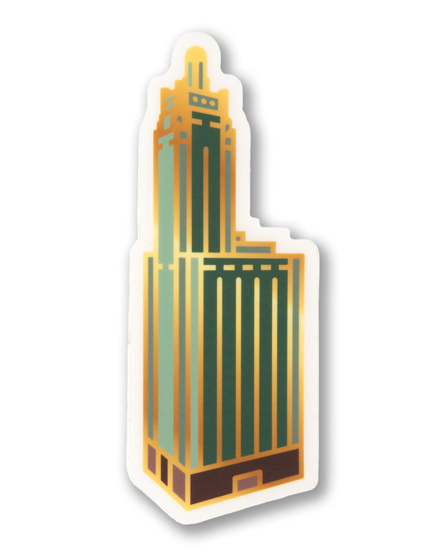 Champagne Building Sticker