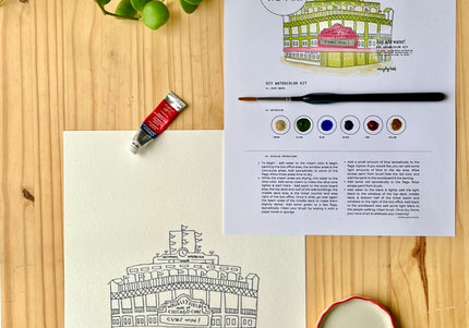 Wrigley Field - Watercolor DIY Kit