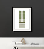 Minimal Marina Towers 11x14 Print