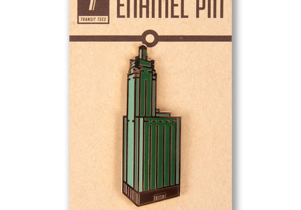 Champagne Building Enamel Pin