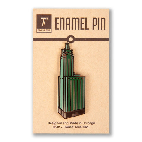Champagne Building Enamel Pin