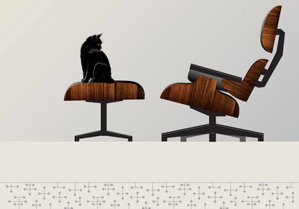 Architecture Cat Eames Chair- 11X14 Print