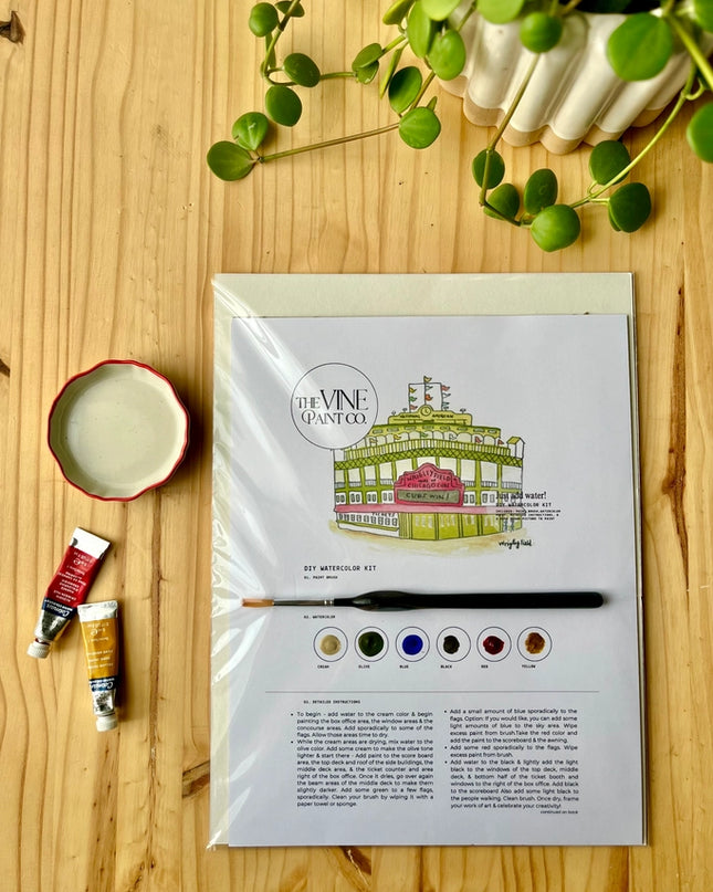 Wrigley Field - Watercolor DIY Kit
