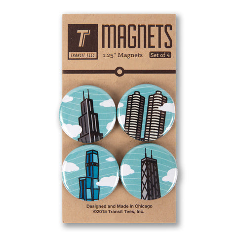 Chicago Skyline Magnet Pack