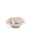 Ivory European Water Lily Ceramic Flower