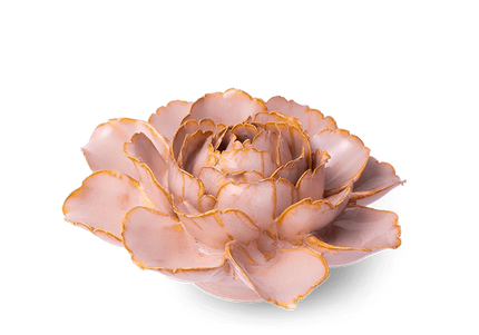 Rose Pink Camellia Ceramic Flower