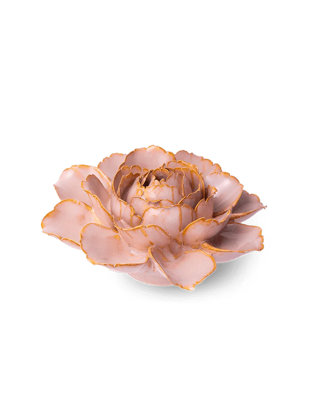 Rose Pink Camellia Ceramic Flower