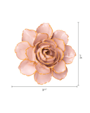 Rose Pink Camellia Ceramic Flower