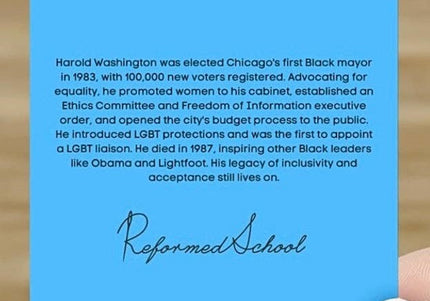 Harold Washington Enamel Pin