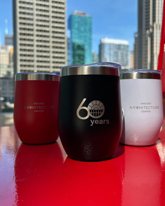 CAC 60th Anniversary Wine Tumbler- BLACK