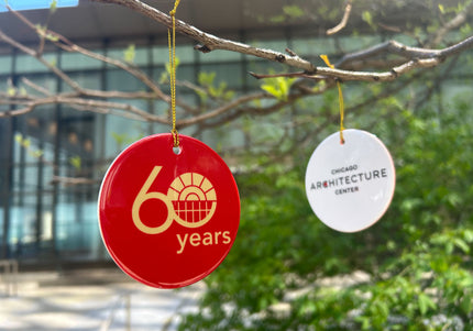 CAC 60th Anniversary Ceramic Ornament
